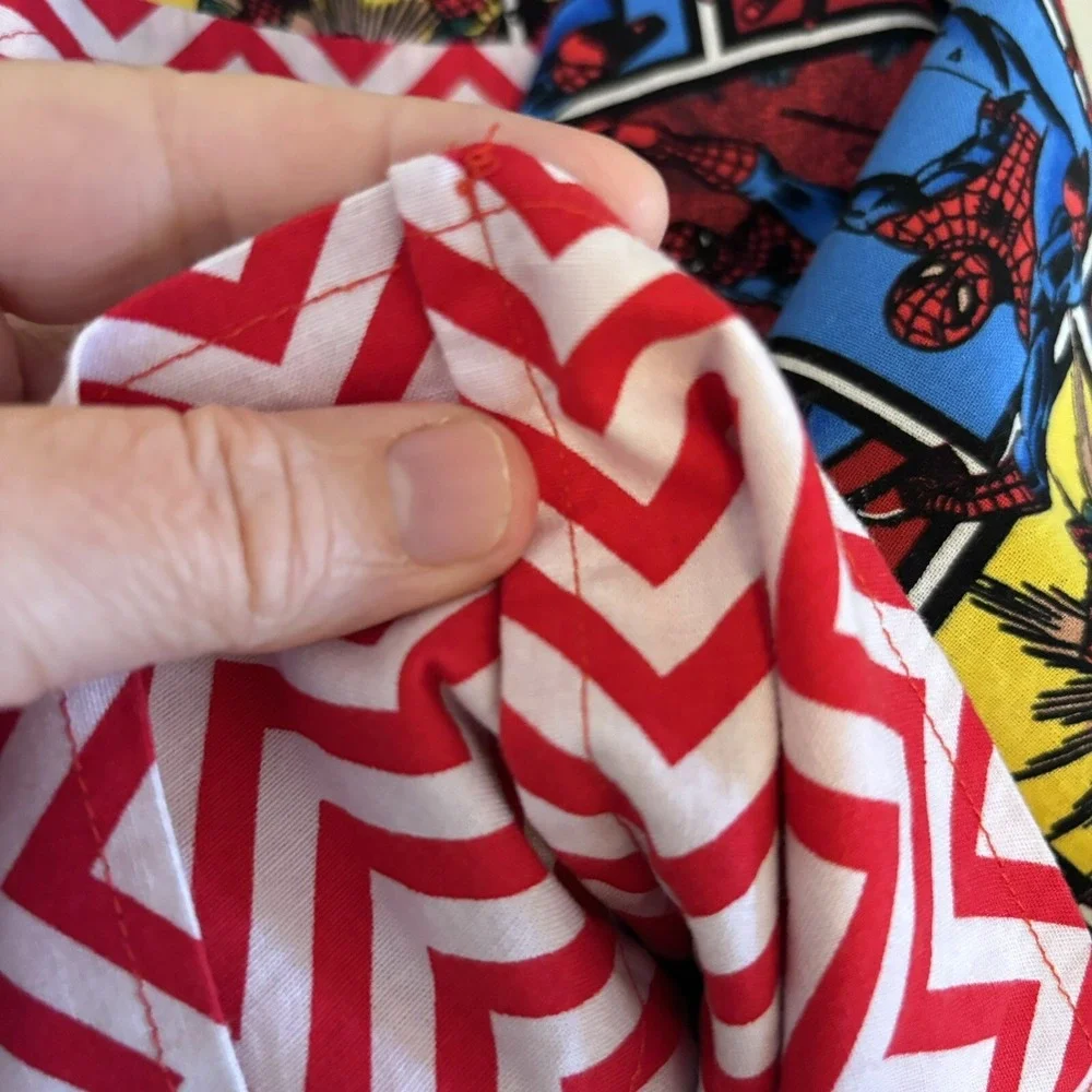 Handmade SPIDER MAN Pillowcase Standard Size Superhero Comic Red‎ Blue 1 PC